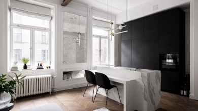 Фото - Стильный минимализм с классическими нотками в маленькой квартире в Стокгольме (46 кв. м)