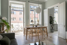 Фото - Свежая цветовая гамма в дизайне уютной скандинавской квартиры (63 кв. м)