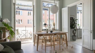Фото - Свежая цветовая гамма в дизайне уютной скандинавской квартиры (63 кв. м)