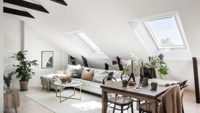 Фото - Шведская квартира под крышей с интерьером в тёплых тонах