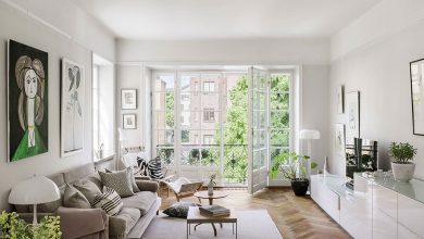 Фото - Светлая квартира в Стокгольме с роскошным французским окном